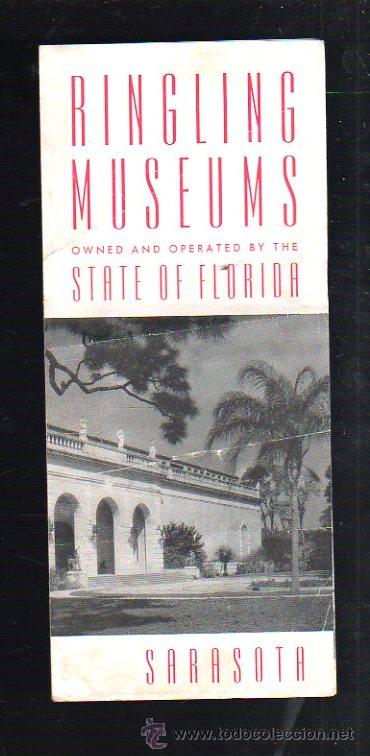 Werbekataloge: FOLLETO PUBLICITARIO. RINGLING MUSEUMS. STATE OF FLORIDA. SARASOTA.