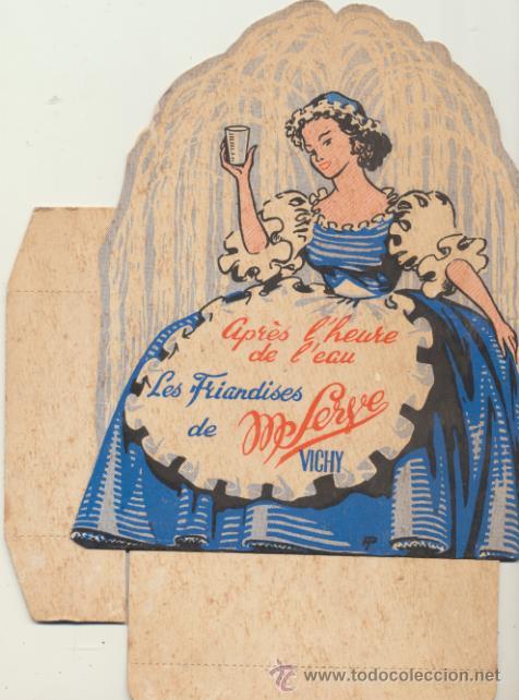 Advertising Catalogs: Publicidad de Agua de Vichy. Cart&oacute;n (23x17) montable para mostrador. Apr&eacute;s l&acute;Heure de l&acute;eau. Les Fri