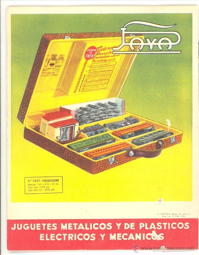 Cat&aacute;logos publicitarios: CATALOGO DE TRENES DE LA F&Aacute;BRICA DE PAY&Aacute; (IBI, Alicante) - 1960