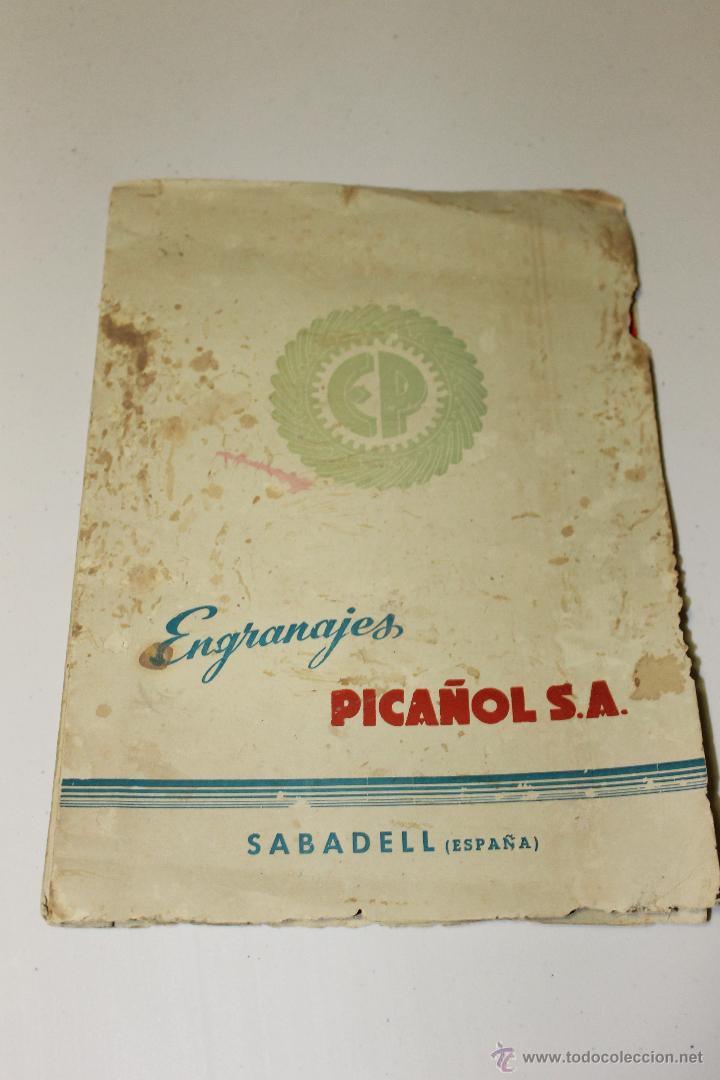 Cat&aacute;logos publicit&aacute;rios: CATALOGO PUBLICIDAD ENGRANAJES PICA&Ntilde;OL S.A. SABADELL BARCELONA, ANTIGUO
