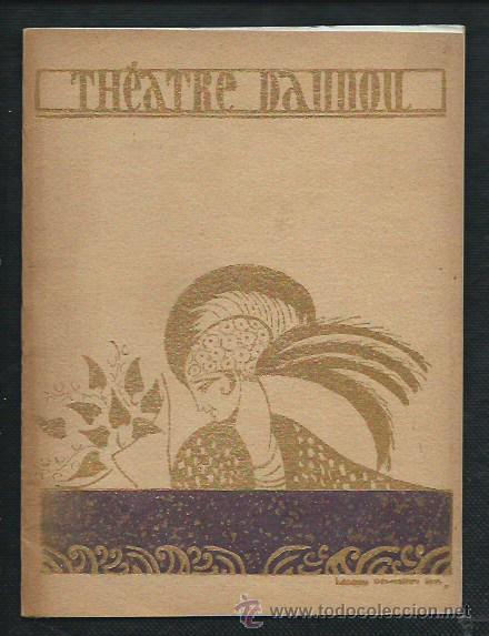 Cat&aacute;logos publicitarios: Bonito programa Art Deco. Theatre Daunou. 1932-1933.