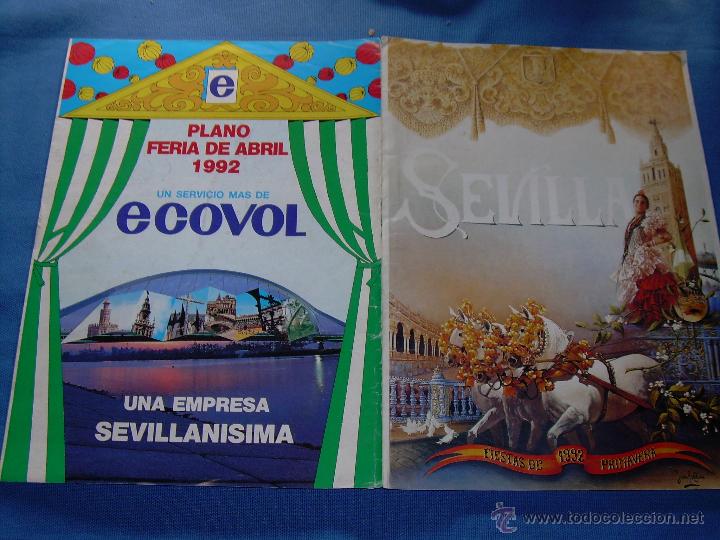 Cat&aacute;logos publicitarios: PLANO FERIA DE ABRIL DEL A&Ntilde;O 1992 - A&Ntilde;O DE LA EXPO - PUBLICIDAD DE ECOVOL