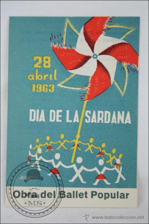 Catalogues publicitaires: Folleto del D&iacute;a de la Sardana. Obra del Ballet Popular - Aplec - A&ntilde;o 1963 - Publicidad C&oacute;ndor