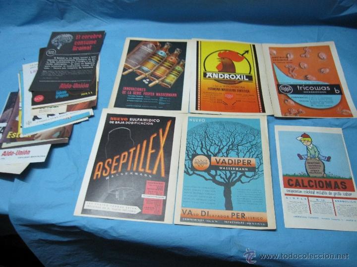 Cat&aacute;logos publicitarios: FOLLETOS O PROGRAMAS ANTIGUOS DE PRODUCTOS FARMACEUTICOS A&Ntilde;OS 50-60