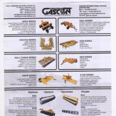 Catálogos publicitarios: INTERNATIONAL GASCON AGRICULTURAL MACHINERY ENGINEERING
