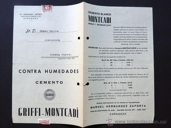 Cat&aacute;logos publicit&aacute;rios: CEMENTO GRIFFI - MONTCAD&Iacute; / MATERIALES HIDRAULICOS / PORTLAND / VILANOVA I LA GELTRU