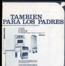 Catálogos publicitarios: ANUNCIO CHOCOLATES * ELGORRIAGA * (AÑOS 50) - TAMBIÉN PARA LOS PADRES. Lote 26496082
