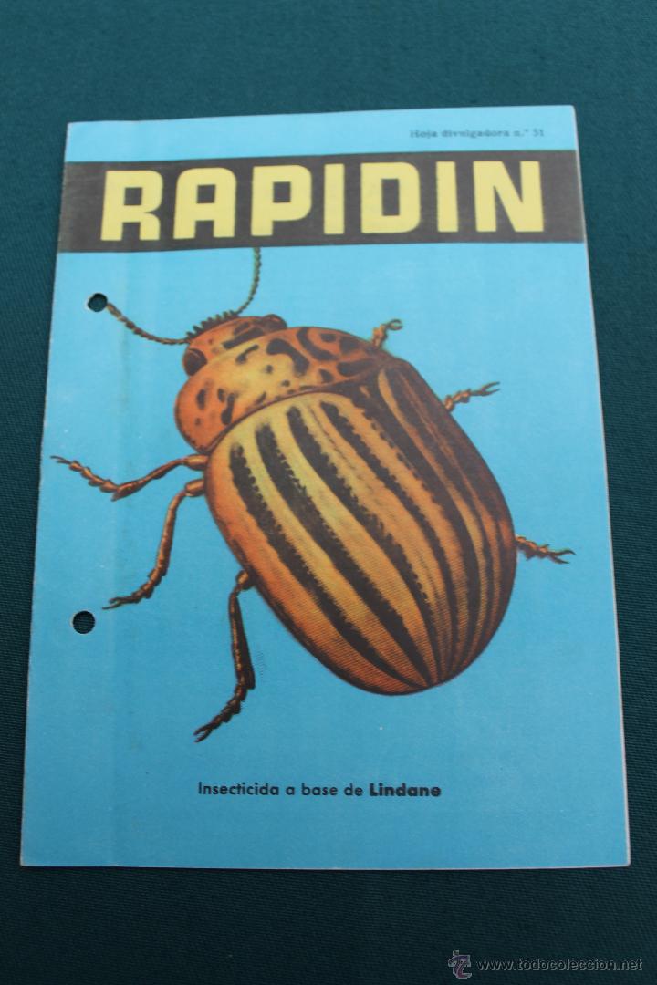Advertising Catalogs: CATALOGO PUBLICIDAD INSECTICIDAS MEDEM, RAPIDIN, MADRID 1958