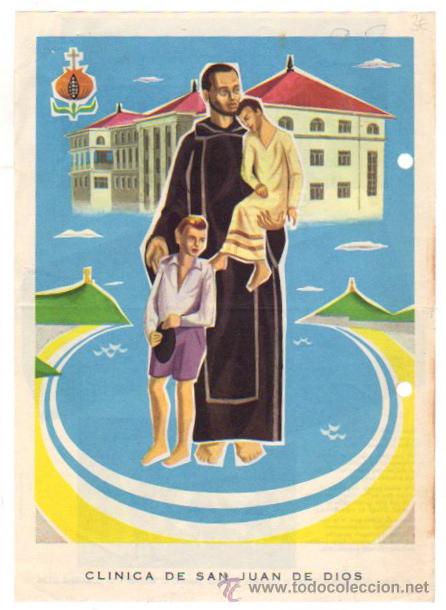 Catalogues publicitaires: HOJA PUBLICITARIA CLINICA SAN JUAN DE DIOS. SANTURCE. BIZKAIA, A&Ntilde;OS 60