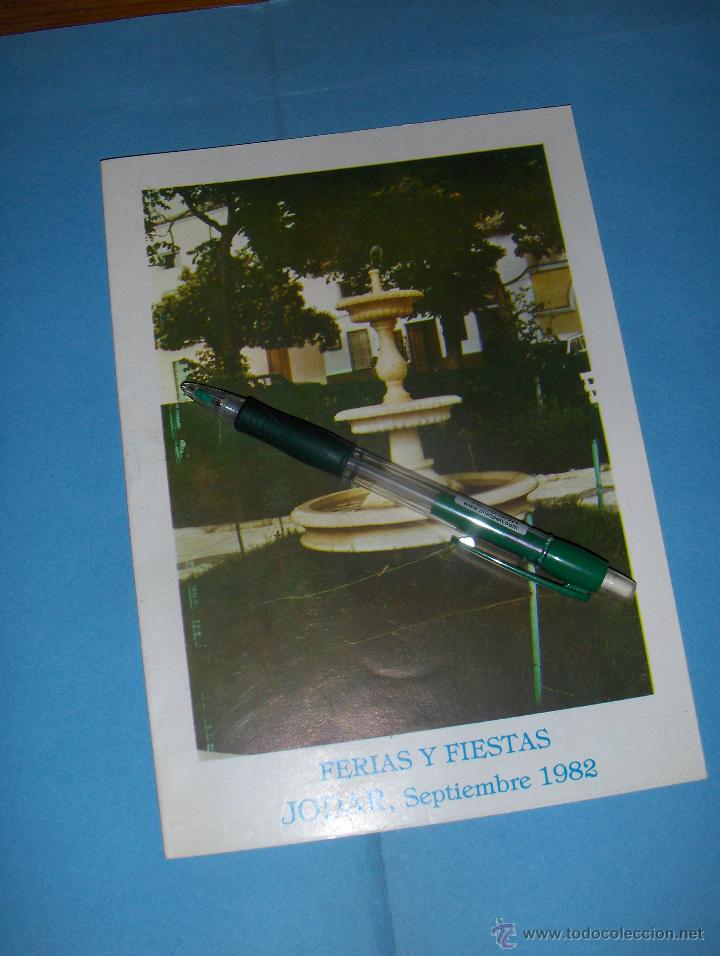 Cat&aacute;logos publicitarios: JODAR JAEN, FERIAS Y FIESTAS 1982. PROGRAMA.