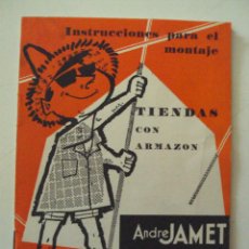 Catálogos publicitarios: PUBLICIDAD DE TIENDAS DE CAMPAÑA ANDRE JANET AÑOS 70