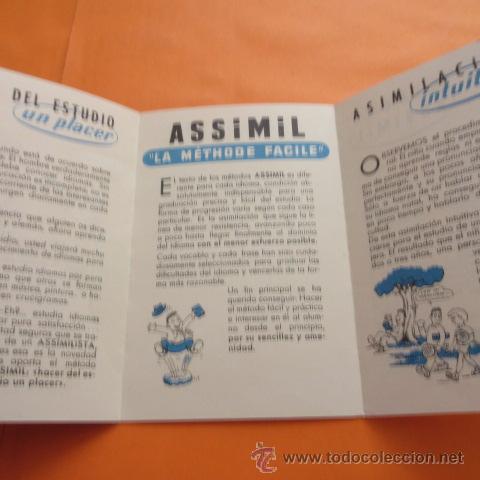 Cat&aacute;logos publicitarios: PUBLICIDAD - TRIPTICO ASSIMIL APRENDA IDIOMAS - Foto 3