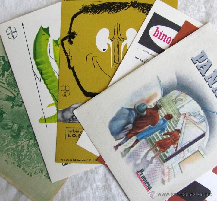 Werbekataloge: 6 folletos publicitarios farmac&eacute;uticos