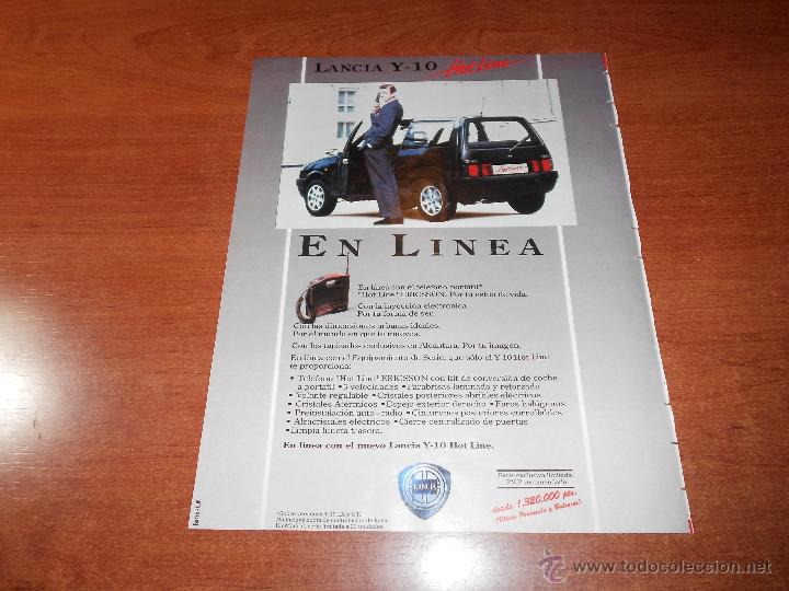 Cat&aacute;logos publicitarios: PUBLICIDAD A&Ntilde;OS 90: LANCIA Y-10