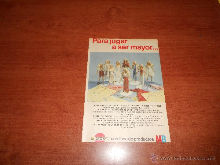 Cat&aacute;logos publicit&aacute;rios: PUBLICIDAD A&Ntilde;OS 80: MU&Ntilde;ECA CREO MI MODA DE BREAKAR MB