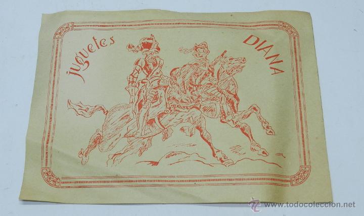 Werbekataloge: ETIQUETA DE JUGUETES DIANA, SOLDADITOS DE PLOMO, MIDE 19 X 14 CMS.