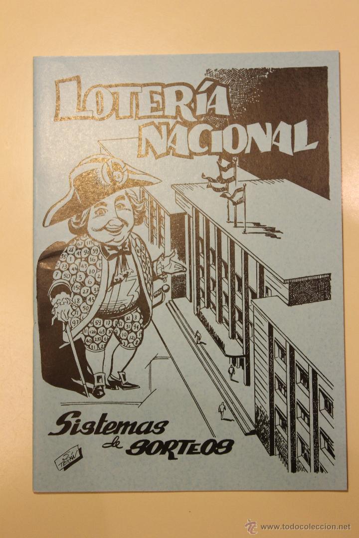 Cat&aacute;logos publicitarios: LIBRETO LOTERIA NACIONAL, SISTEMA DE SORTEOS 1963