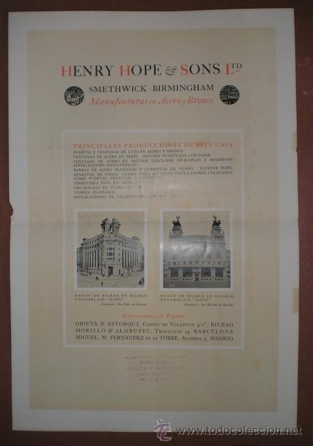 Cat&aacute;logos publicitarios: PUERTAS Y VENTANAS HOPE EN ACERO Y BRONCE. HENRY HOPE & SONS. Smetwick