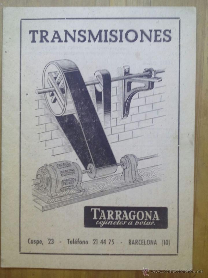 Cat&aacute;logos publicitarios: CAT&Aacute;LOGO TARRAGONA / TRANSMISIONES / COJINETES A BOLAS / A&Ntilde;OS 40