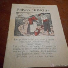 Catálogos publicitarios: CURIOSO COMIC PUBLICIDAD POLVOS PINOS. Lote 51179772