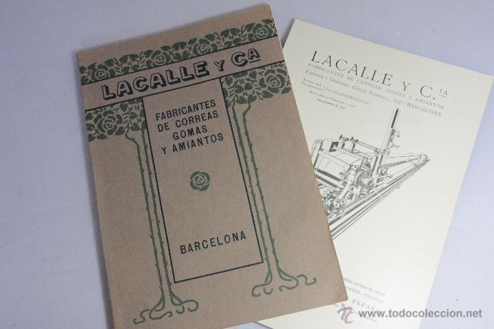 Catálogos publicitarios: Lacalle y Cia, Fabricantes de correas, gomas y amiantos, Barcelona, 1922, catálogo y precios -docE- - Foto 1 - 51438549