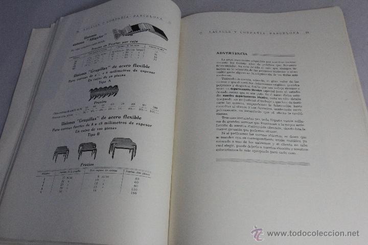 Catálogos publicitarios: Lacalle y Cia, Fabricantes de correas, gomas y amiantos, Barcelona, 1922, catálogo y precios -docE- - Foto 3 - 51438549