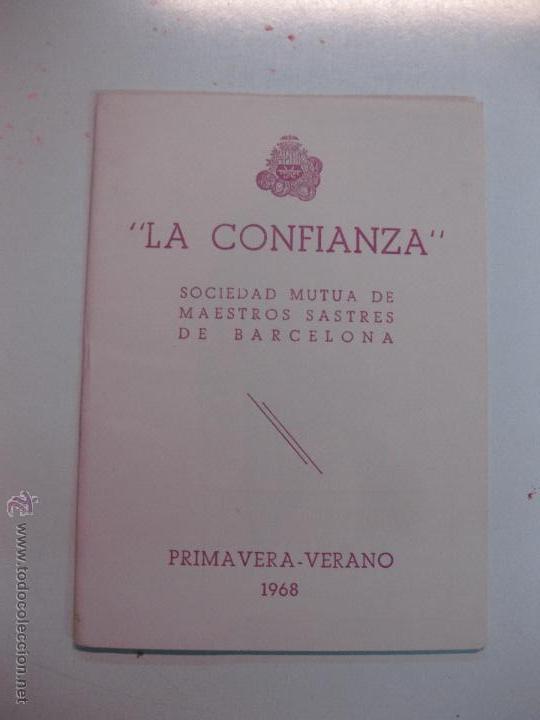 Catalogues publicitaires: MINI CATALOGO MODA LA CONFIANZA SOCIEDAD MUTUA DE MAESTROS SASTRES DE BARNA. PRIMAVERA VERANO 1968