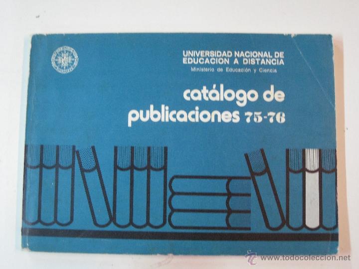 Cat&aacute;logos publicitarios: CATALOGO DE PUBLICACIONES 1976-76. UNIVERSIDAD NACIONAL DE EDUCACION ADISTANCIA.