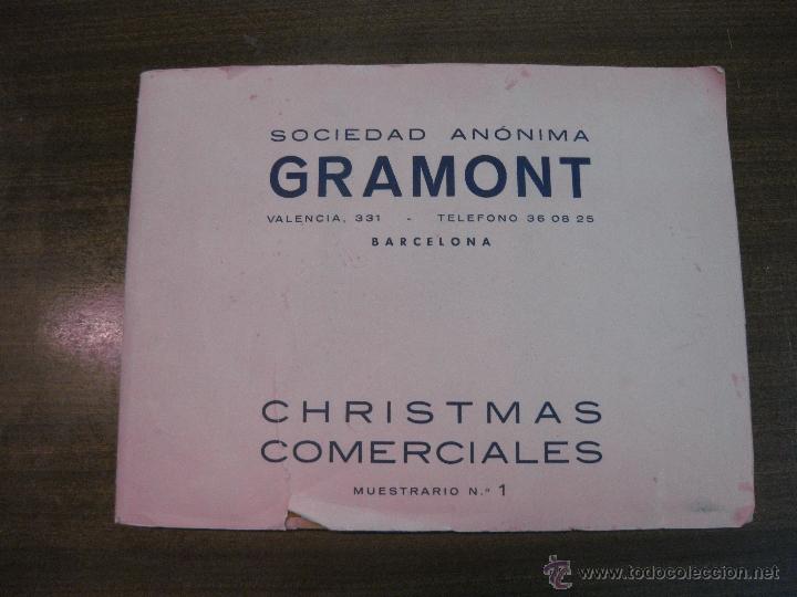 Cat&aacute;logos publicitarios: CATALOGO CHRISTMAS COMERCIALES . MUESTRARIO N&ordm; 1. SOCIEDAD ANONIMA GRAMONT