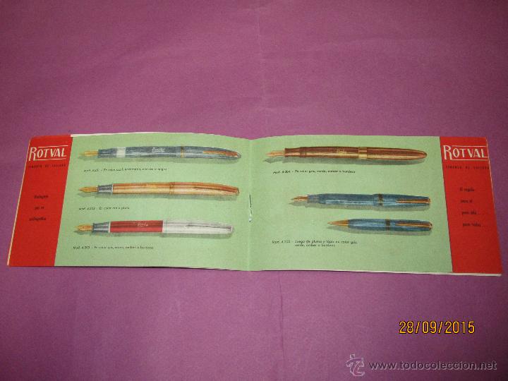 Cataloghi pubblicitari: Antiguo Catalogo de Novedades ROTVAL de 1953 con Plumas Relojes y Pitilleras