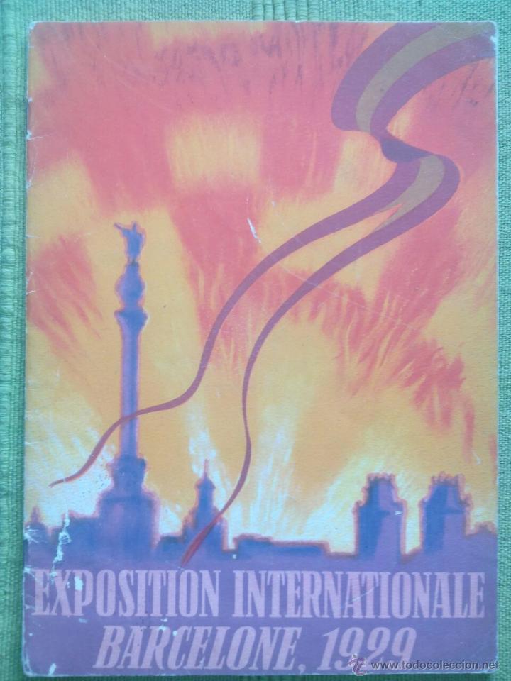 Cat&aacute;logos publicitarios: EXPOSITION INTERNATIONALE BARCELONE 1929 - Foto 1