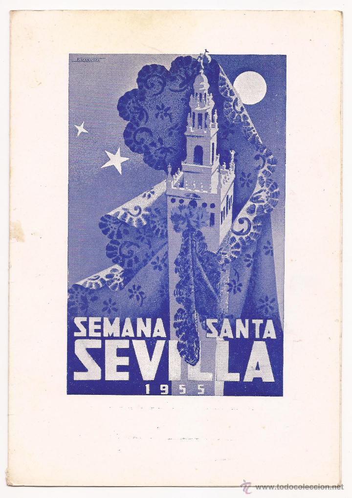 Cat&aacute;logos publicitarios: MENU HOTEL MADRID, SEVILLA / SEMANA SANTA SEVILLA 1955