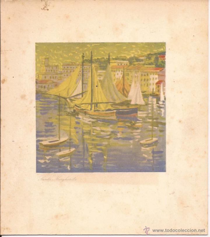 Cat&aacute;logos publicitarios: ITALIA SOCIET&Agrave; DI NAVIGAZIONE / GENOVA / MEN&Uacute; A&Ntilde;OS 50 / PORTADA SANTA MARGHERITA