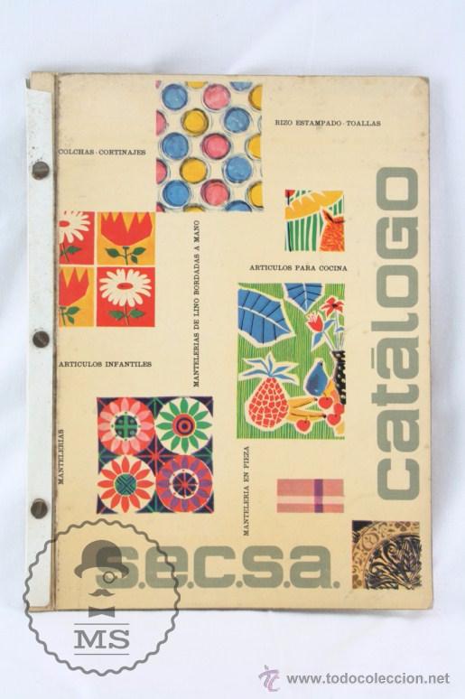 Advertising Catalogs: Antiguo Cat&aacute;logo Publicitario - SECSA. Manteler&iacute;a, Colchas, Pa&ntilde;os... - A&ntilde;os 60-70 - 32 x 24,5 Cm