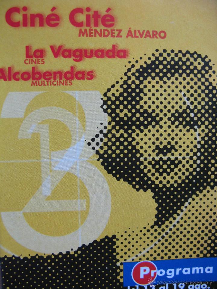 Cat&aacute;logos publicit&aacute;rios: CINE CIT&Eacute;. PROGRAMA DEL 13 AL 19 DE AGOSTO DE 1999. TR&Iacute;PTICO.