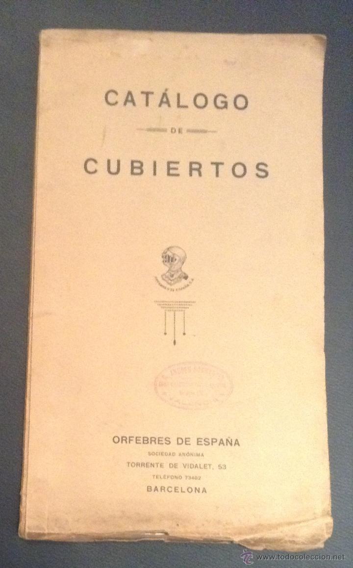 Catalogues publicitaires: antiguo catalogo de cubiertos orfebres de espa&ntilde;a barcelona
