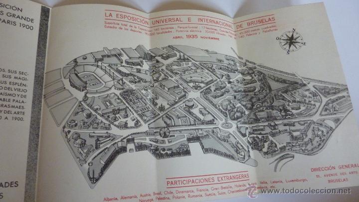 Cat&aacute;logos publicitarios: BRUSELAS 1935 EXPOSICI&Oacute;N UNIVERSAL - Foto 3