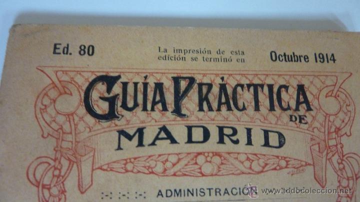 Cat&aacute;logos publicitarios: GUIA PRACTICA DE MADRID 1914 - Foto 1