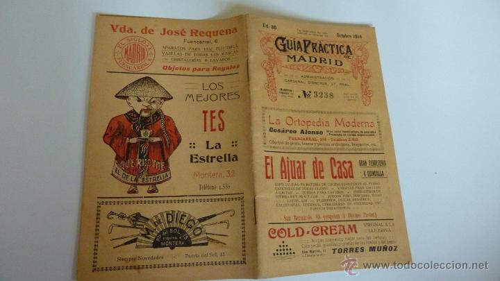 Cat&aacute;logos publicitarios: GUIA PRACTICA DE MADRID 1914 - Foto 2