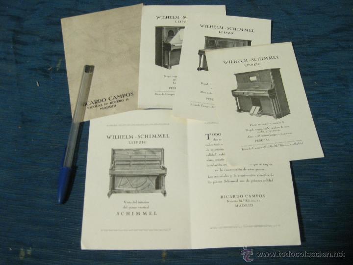 Catalogues publicitaires: SOBRE O CARPETA CATALOGO CON LAMINAS PUBLICITARIAS DE PIANOS. RICARDO CAMPOS