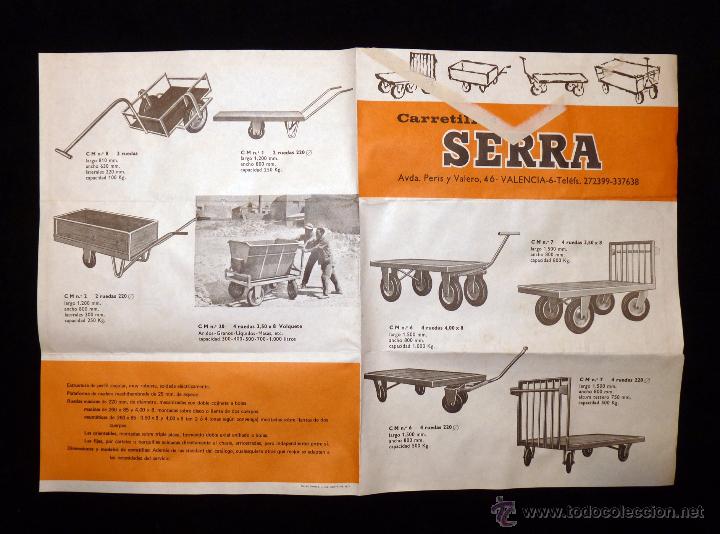 Advertising Catalogs: CATALOGO CARRETILLAS SERRA. VALENCIA  A&Ntilde;OS 60