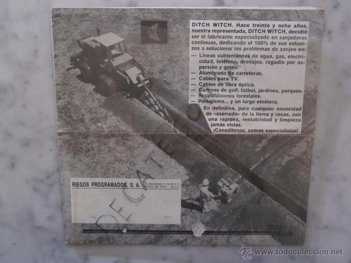 Cat&aacute;logos publicitarios: catalogo publicidad - ditch witch - riegos programados - Foto 1