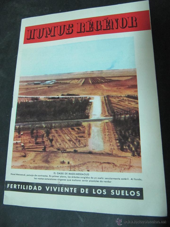 Cat&aacute;logos publicitarios: HUMUS REGENOR FERTILIDAD VIVIENTE DE LOS SUELOS