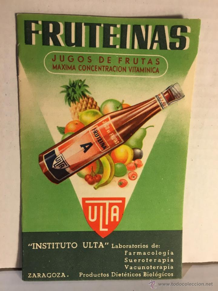 Advertising Catalogs: FOLLETO PUBLICITARIO MEDICAMENTO FRUTEINAS
