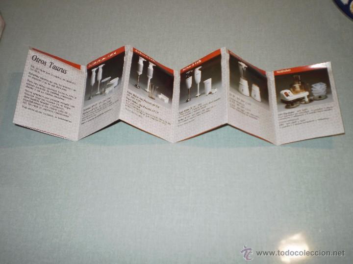 Cat&aacute;logos publicitarios: MINI CATALOGO DESPLEGABLE OTROS , TAURUS . A&Ntilde;OS 80 . 25 MODELOS EN FOTOS