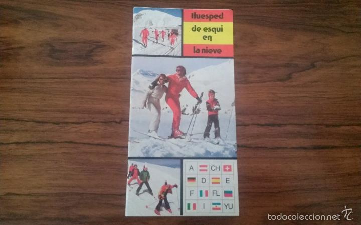 Cat&aacute;logos publicitarios: CATALOGO PROMOCIONAL FEDERACION ESPA&Ntilde;OLA DEPORTES INVIERNO 1981 HUESPED DE ESQUI EN LA NIEVE.