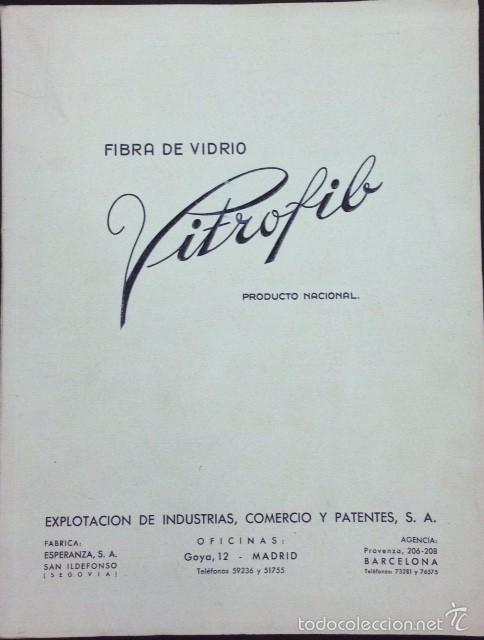 Cat&aacute;logos publicitarios: FIBRA DE VIDRIO VITROFIB