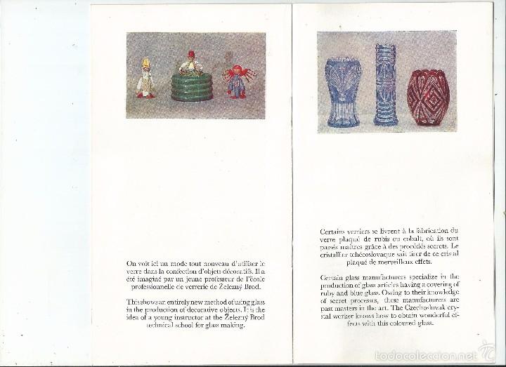 Cat&aacute;logos publicitarios: ANTIGUO CAT&Aacute;LOGO - VERRE GLASS - CSR - CRISTAL VIDRIO DE BOHEMIA - CHECOSLOVAQUIA