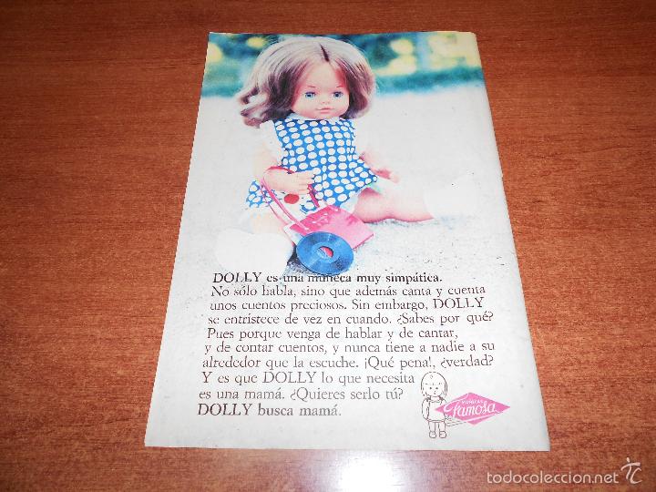 Cat&aacute;logos publicit&aacute;rios: PUBLICIDAD EN REVISTA JUVENIL 1978: MU&Ntilde;ECA DOLLY DE FAMOSA