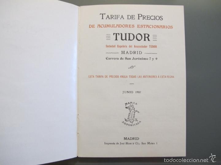 Cat&aacute;logos publicitarios: Cat&aacute;logo TUDOR 1907 - Foto 2